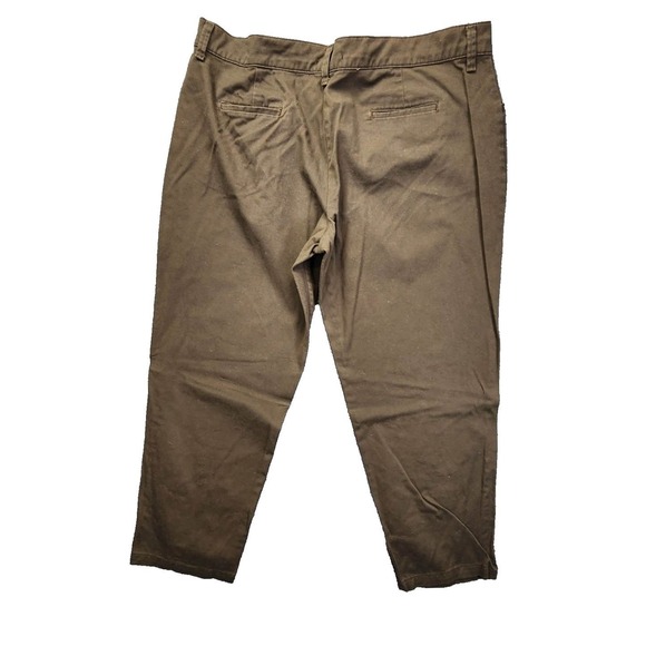 Lee Relaxed Fit At The Waist Brown Stretch Straight Leg Pants Womens 20W Medium - Picture 3 of 8